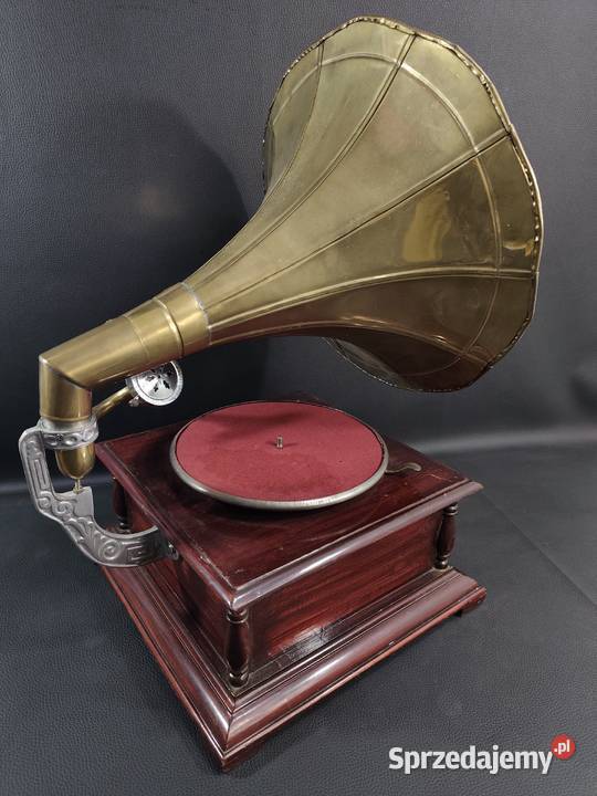 Gramofon Patefon Drewniany Poddębice sprzedam