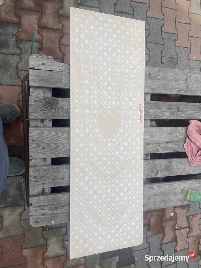 Glazura płytka ścienna drip mat blanco 398x1198 mazowieckie