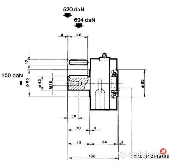 Podpora łożyskowa SAEC SU9FLENSC Kamionna