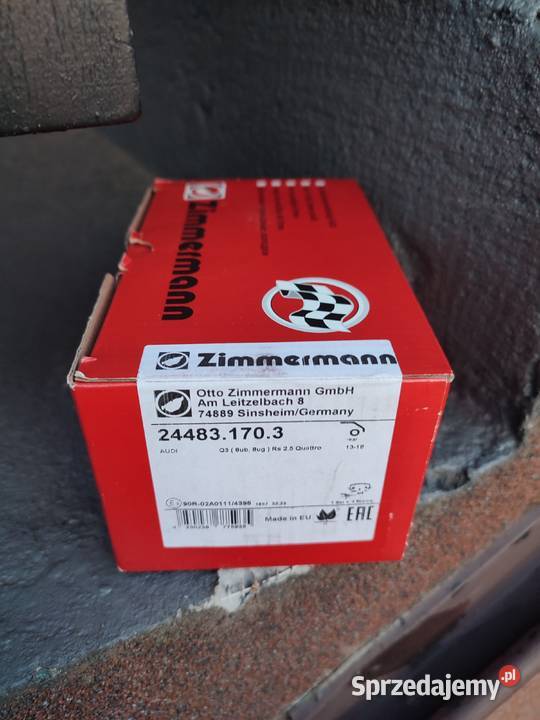 Klocki hamulcowe zimmermann 244831703 audi Q3 rs Garwolin