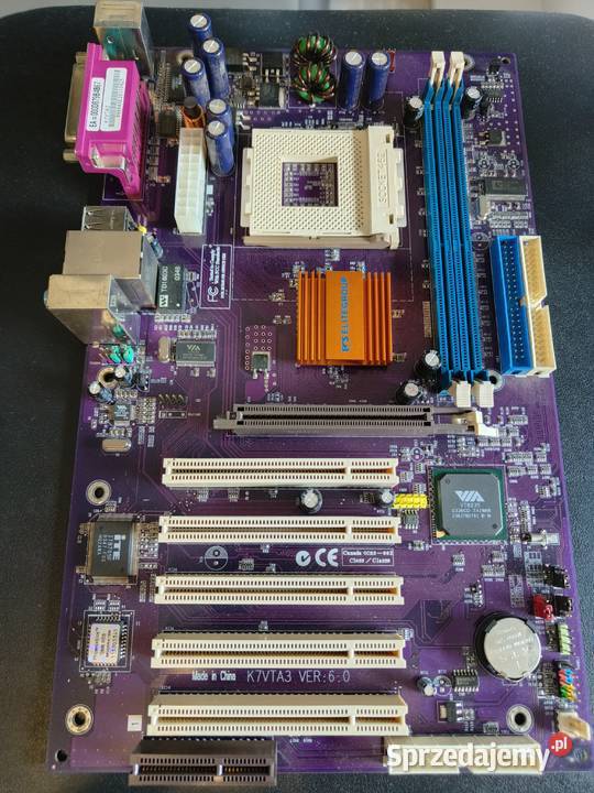 Retro płyta główna ECS K7VTA3 Socket 462 Kalisz