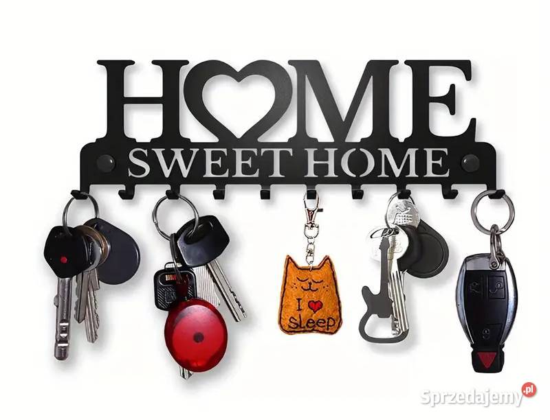 Wieszak na Klucze SWEET HOME Czarny Metal AS Płock sprzedam