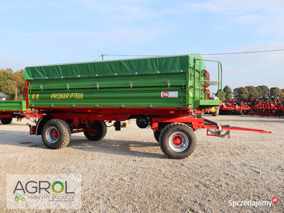 Przyczepa Pronar dwu osiowa T6532 6t PT606 PT608 Wróblewo