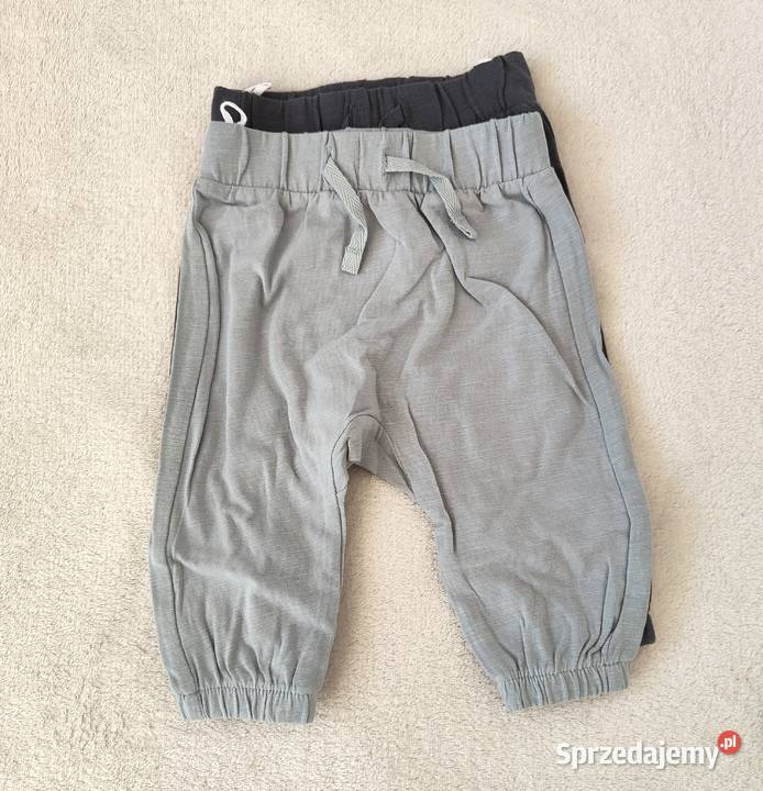 Spodnie niemowlęce HM 56 3 pack bawełna chłopiec Szczecin sprzedam