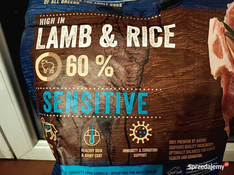 15 karma sucha BRIT Sensitive z jagnięciną i Dla psów Szczyrk sprzedam