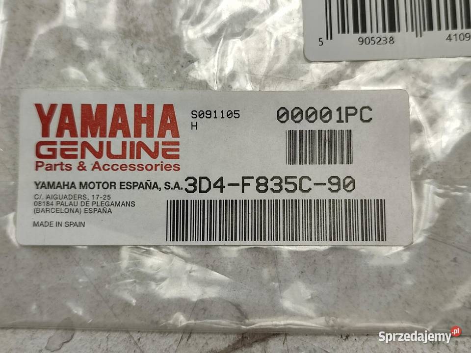 NAKLEJKA JOG R NA CZACHĘ YAMAHA CS50 JOG R 2010