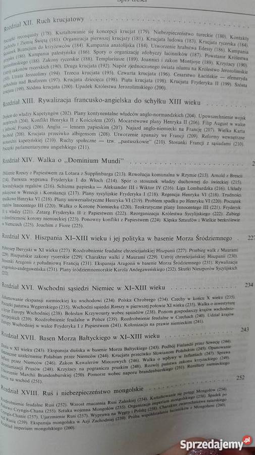 Historia Powszechna Średniowiecze TManteuffel Książki naukowe i popularnonaukowe Olsztyn