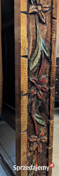 piękne drewniane malowane lustrosklep Dąbrowa Dąbrowa Górnicza