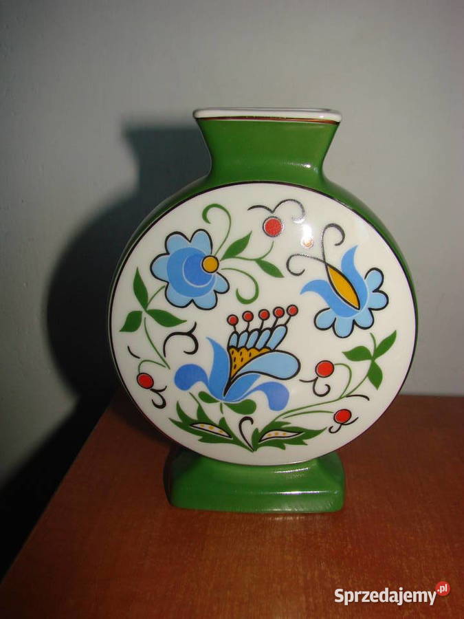 Lubiana wzór kaszubski wazonik PRL Pruszcz Gdański sprzedam