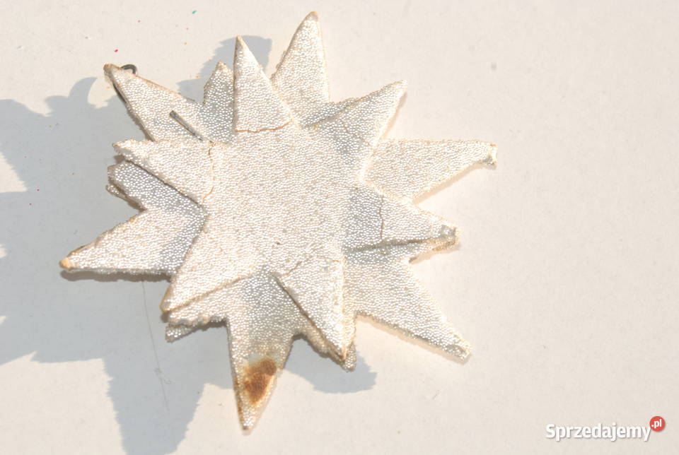 Stara ozdoba choinkowa gwiazda gwiazdka Pozostałe Cieszyn
