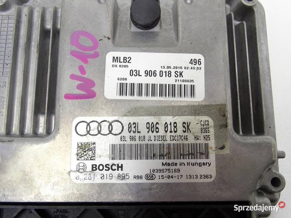 KOMPUTER STEROWNIK SILNIKA 03L906018SK 20 TDI Komputery