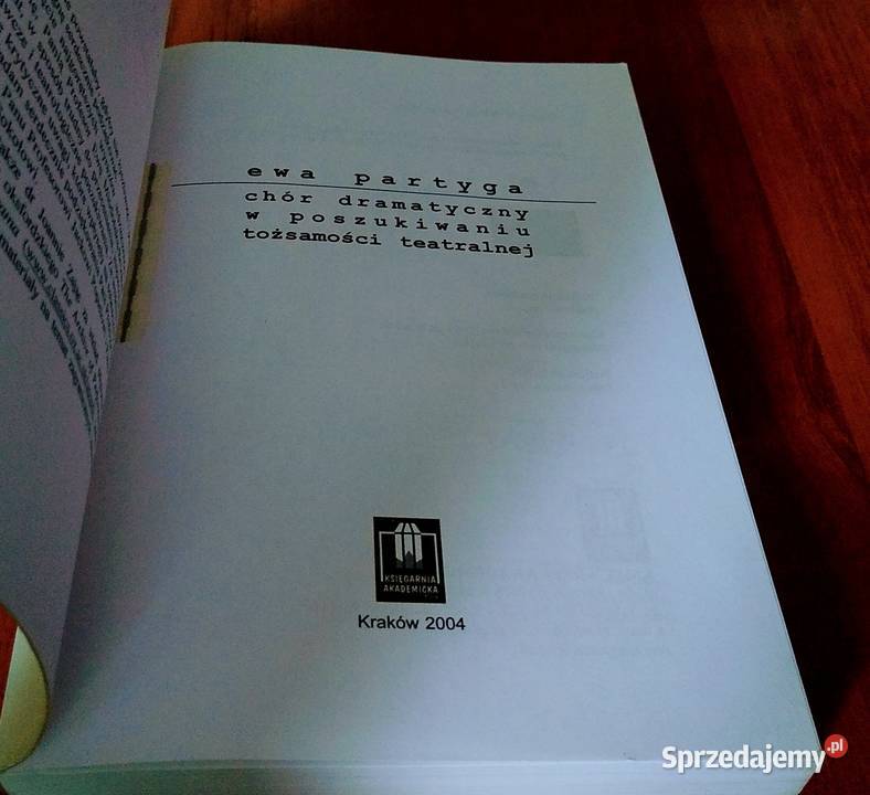 Chór dramatyczny w poszukiwaniu tożsamości Książki naukowe i popularnonaukowe Gdańsk