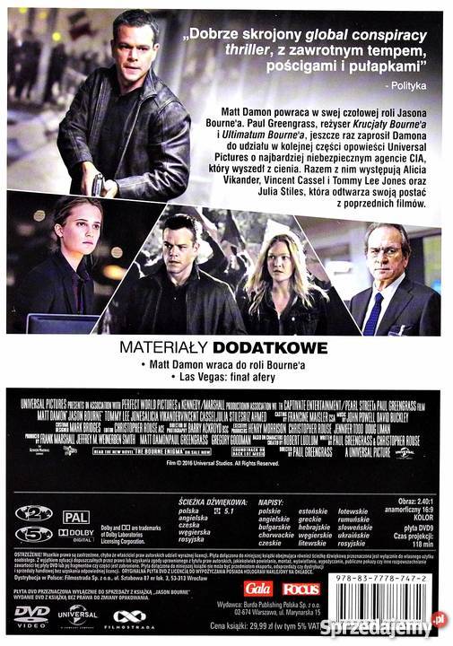 JASON BOURNE MATT DAMON DVDKS lektor