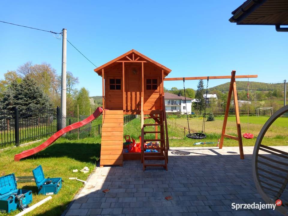 Domek drewniany plac zabaw podkarpackie Straszęcin
