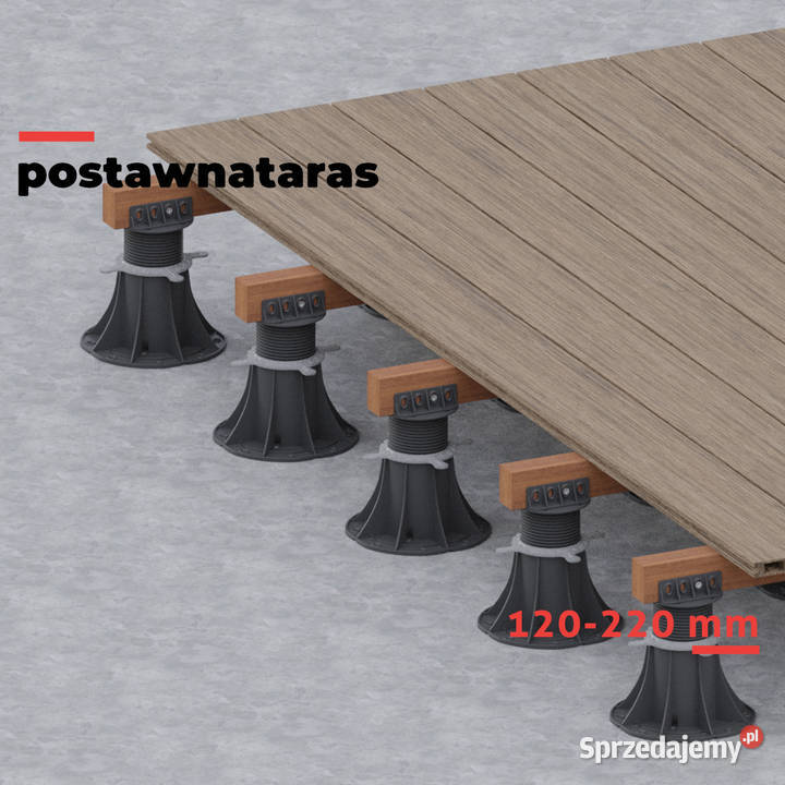 Wspornik tarasowy regulowany 120220 mm do Kraków