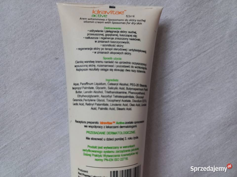 Krem sucha skóra Witaminowy z Liposomami NOWY Unisex Kosmetyki podlaskie Białystok