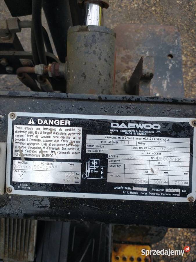 Wózek widłowy Daewoo 25t diesel Częstochowa sprzedam