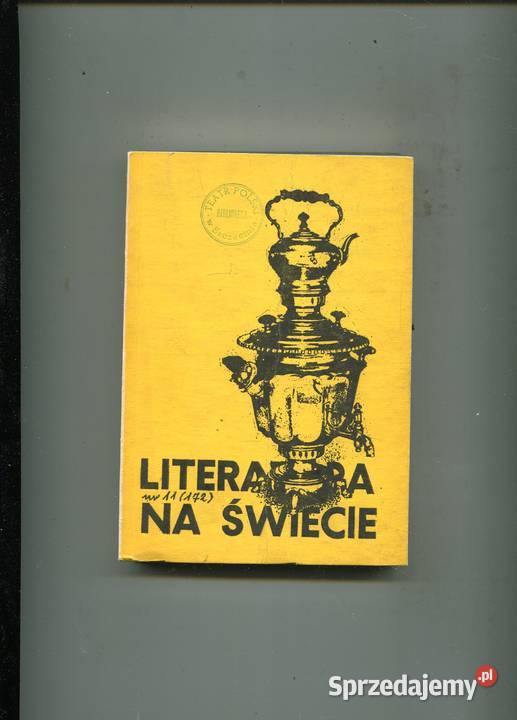 Literatura na świecie 1985 11172 zachodniopomorskie Szczecin sprzedam