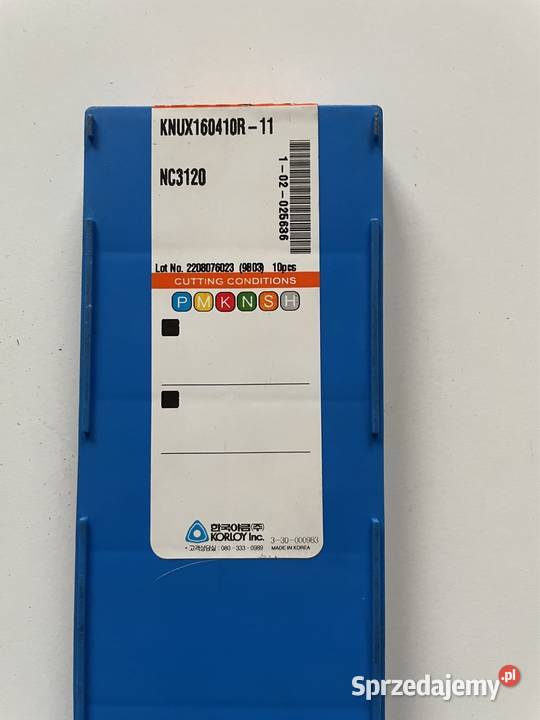 Płytki KORLOY KNUX160410R11 NC3120