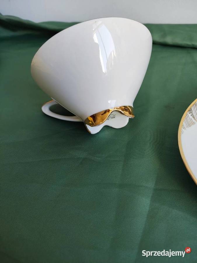 Filiżanka ze spodkiem porcelana Bareuther Głuchołazy