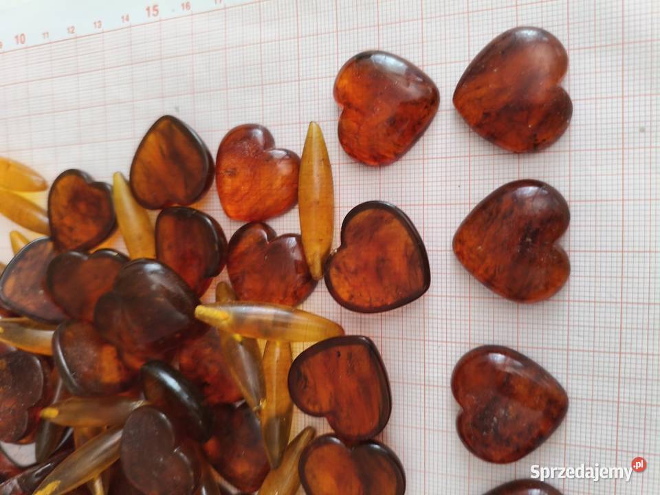 Bursztyn Serca półprodukt Białystok sprzedam