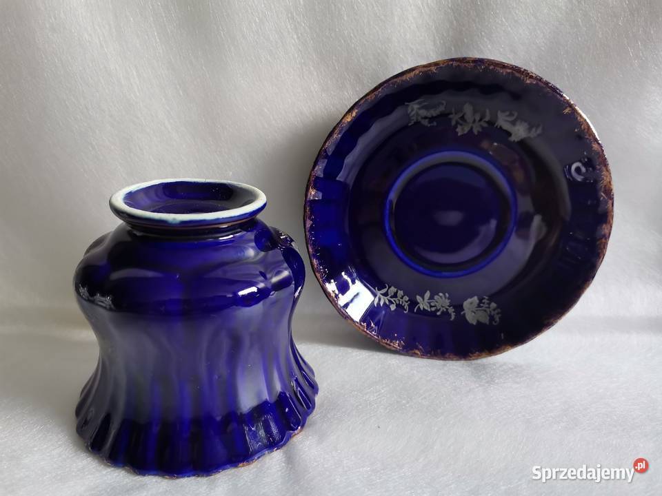 Stara filiżanka porcelana kobaltowa Chodzież Porcelana i szkło Katowice