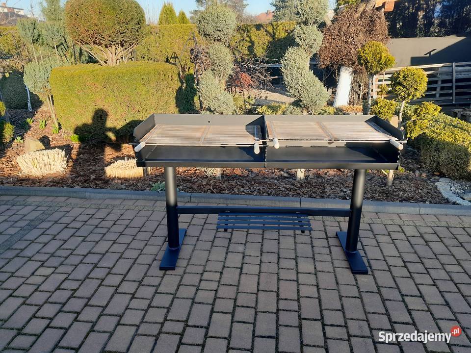Gastronomiczny grill DWUKOMOROWY blacha 5 mm Damasławek