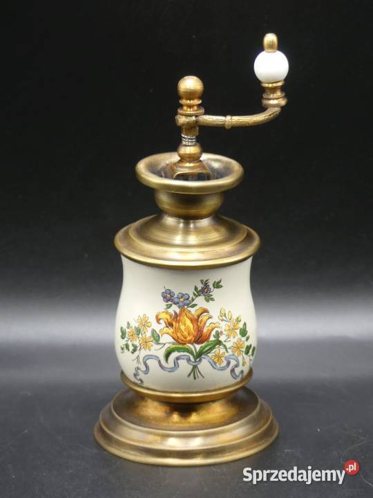 Piękny młynek do pieprzu z motywem florystycznym Poznań sprzedam