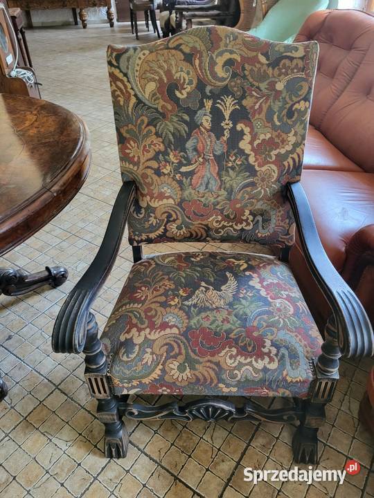 Antyczny stół z dwoma fotelami Rybnik