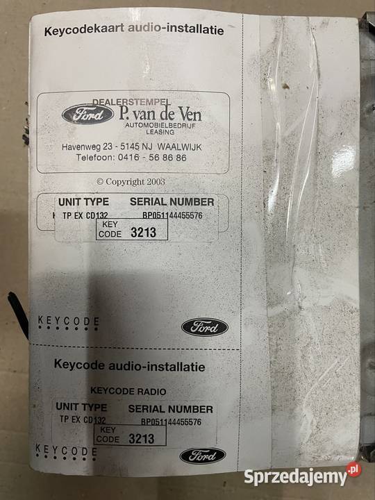 3S7T18K931 radio fabryczne Blaupunkt ford Mondeo