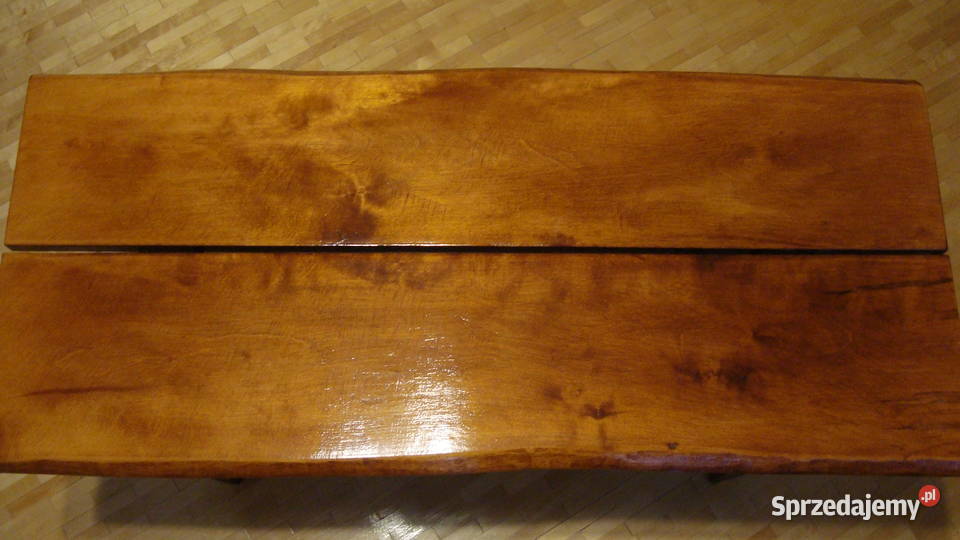 Stolik ława 9745h42 z pięknym blatem orzechowym mazowieckie Warszawa sprzedam