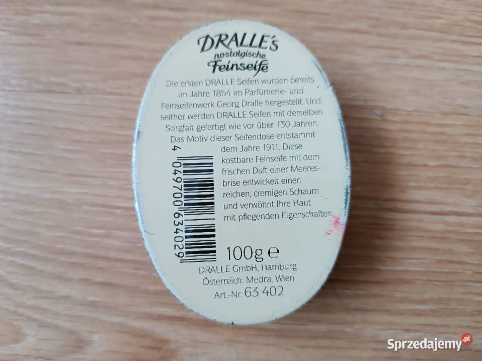 Stare metalowe pudełko z mydła BRISE DRALLE Szczyrk