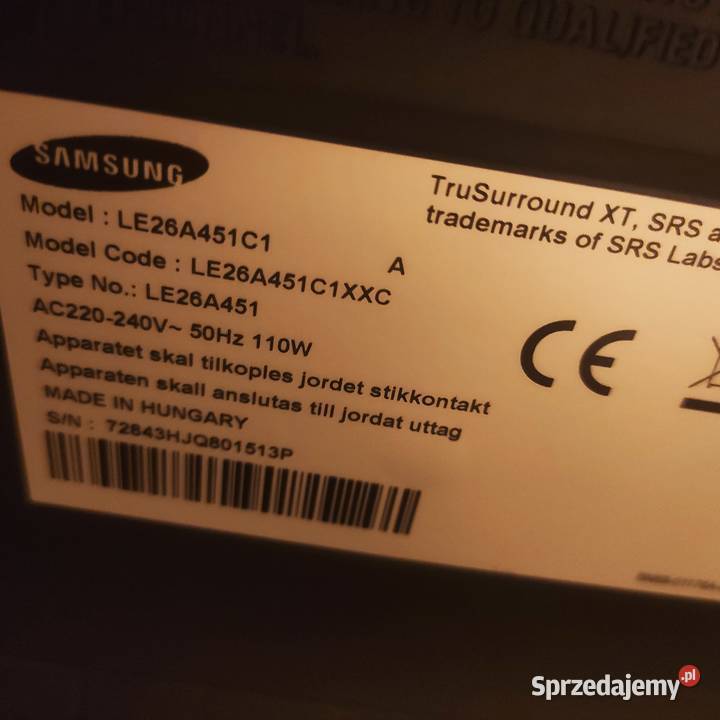 TV Samsung LE26A451 Nowy Sącz