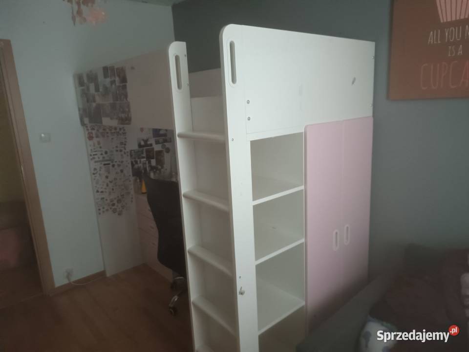 Łóżko piętrowe IKEA z biurkiem biurko szafa Biurka