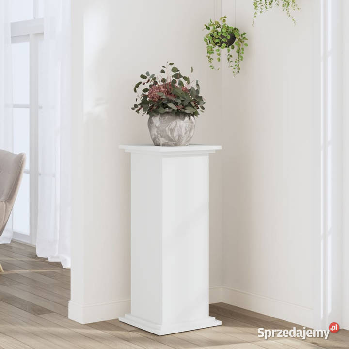 Stojak na rośliny biały 33x33x80 WM852969 Warszawa