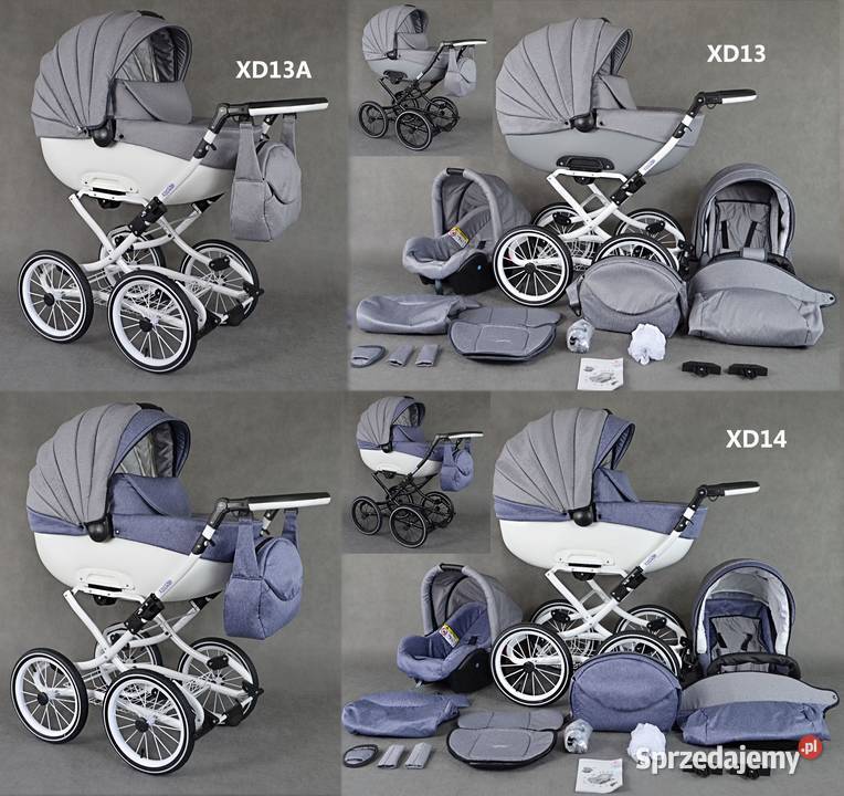 Wózek dziecięcy Retro zestaw 3w1 Fotelik Rozkładane siedzisko  sprzedam
