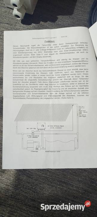SOLAR SŁONECZNY KONTROLER RÓŻNICOWY CYFROWY PSF Zbąszyń