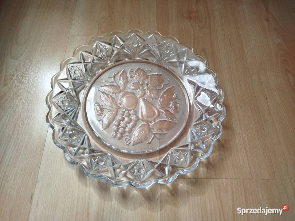 Patera Huta szkła Hortensja z lat PRL Porcelana i szkło Opole
