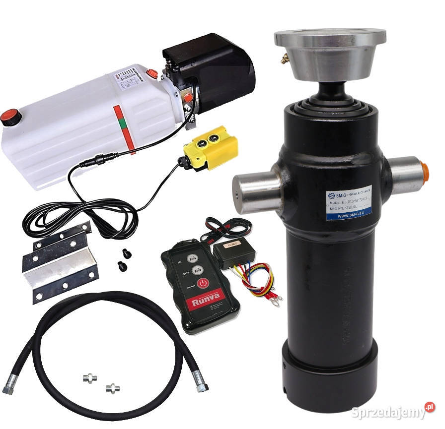 BEZPRZEWODOWY Zestaw Wywrotu KIPRA 25m 700mm 12V Hydraulika Solec Kujawski sprzedam