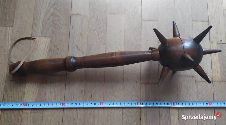 337 MORGENSZTERN drewniana broń BIAŁA SOLIDNA Łódź