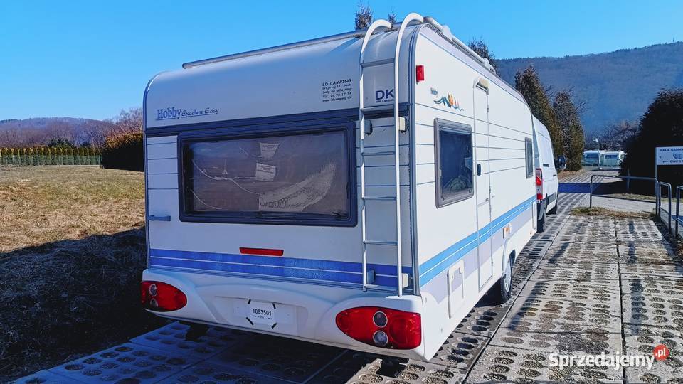 przyczepa kempingowa HOBBY campingowa kemping Międzybrodzie Bialskie