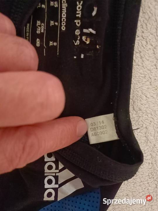 Adidas techfit clima cool męska czarna sportowa zachodniopomorskie Dębno sprzedam