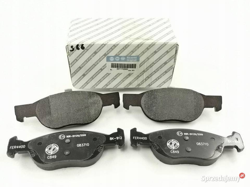 KLOCKI HAMULCOWE PRZÓD FIAT MAREA 19962002 ORI