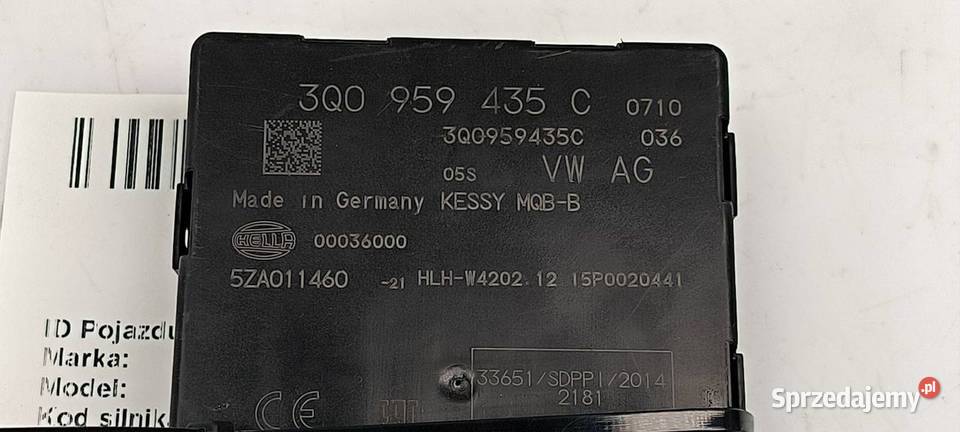 MODUŁ VOLKSWAGEN PASSAT B8 RLINE 2014DJ0968 osobowe kujawsko-pomorskie