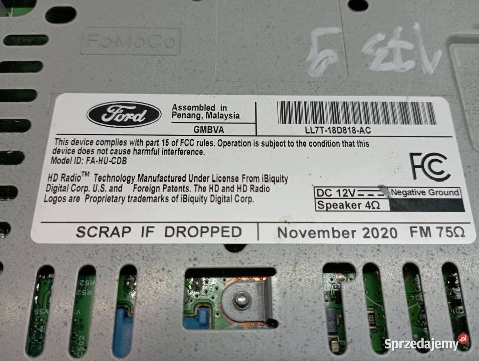 RADIO LL7T18D818AC Lincoln Navigator IV 20172024