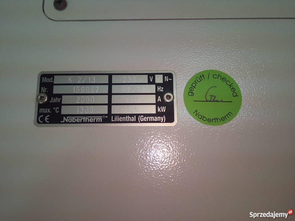 Piec tyglowy firmy Nabertherm Model K213