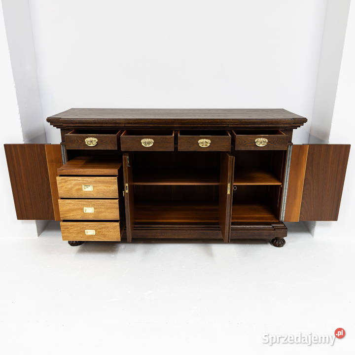 Duża Komoda Stylowa Bufet Czterodrzwiowy Antyk Meble Swarzędz sprzedam