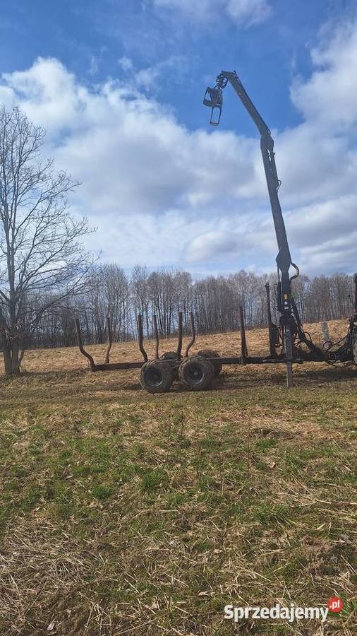 Przyczepa lesna zrywkowa Palms 525 8 ton 2x25 m Orneta