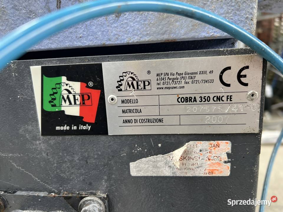 Pił tarczowa MEP COBRA 350 CNC Produkcja Nowy Sącz