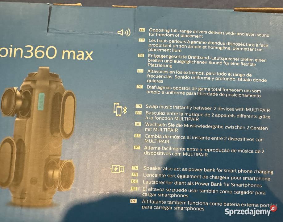 Głośnik Bluetooth Philips BT6700B Spin360 Dąbrowa Górnicza